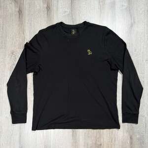 OVO Classic Owl Logo Long Sleeve T-Shirt Black